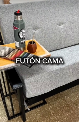 Futon Cama Resortes / Placa